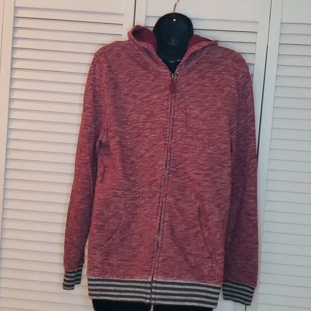 Zip-up hooded sweatshirt